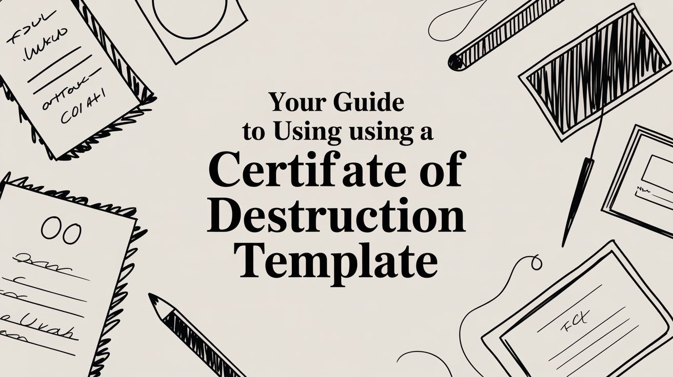 Your Guide to Using a Certificate of Destruction Template