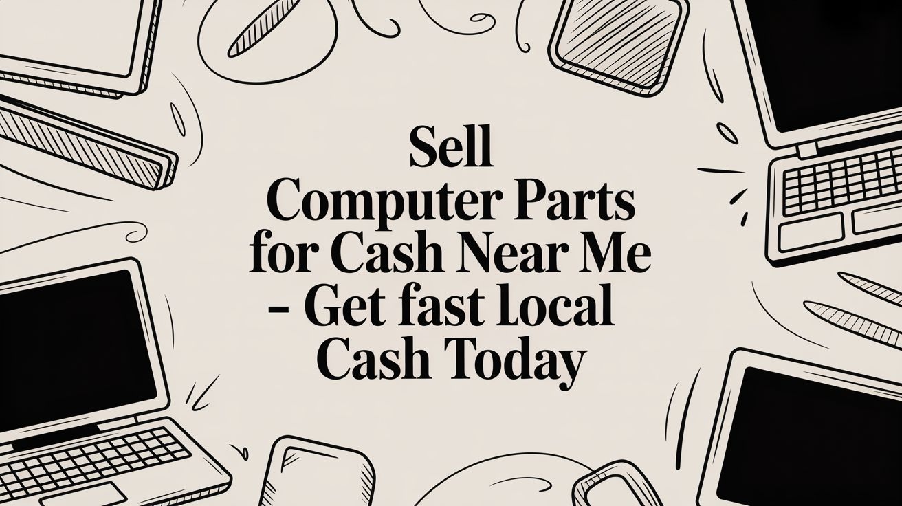 Sell computer parts for cash near me – Get Fast Local Cash Today