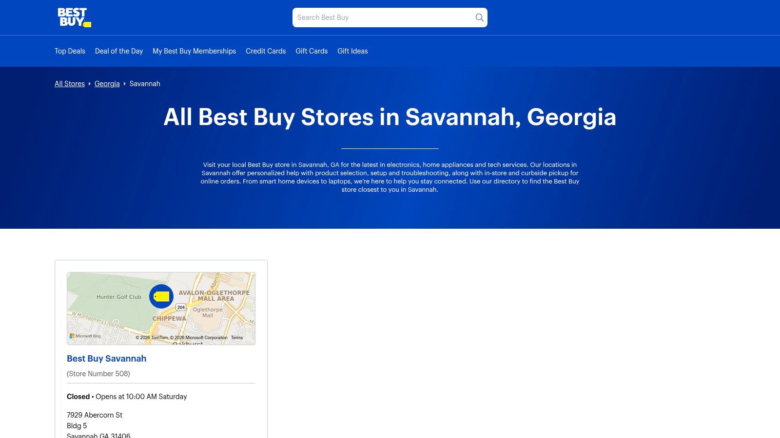 Best Buy &ndash; Savannah