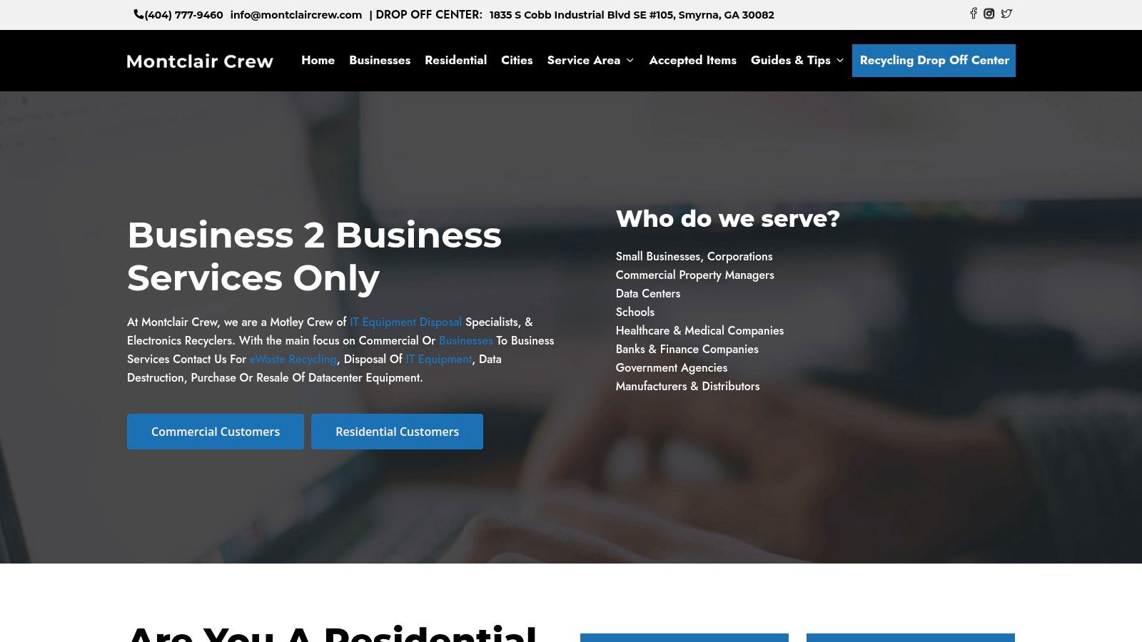 Montclair Crew Recycling ITAD services for Georgia businesses