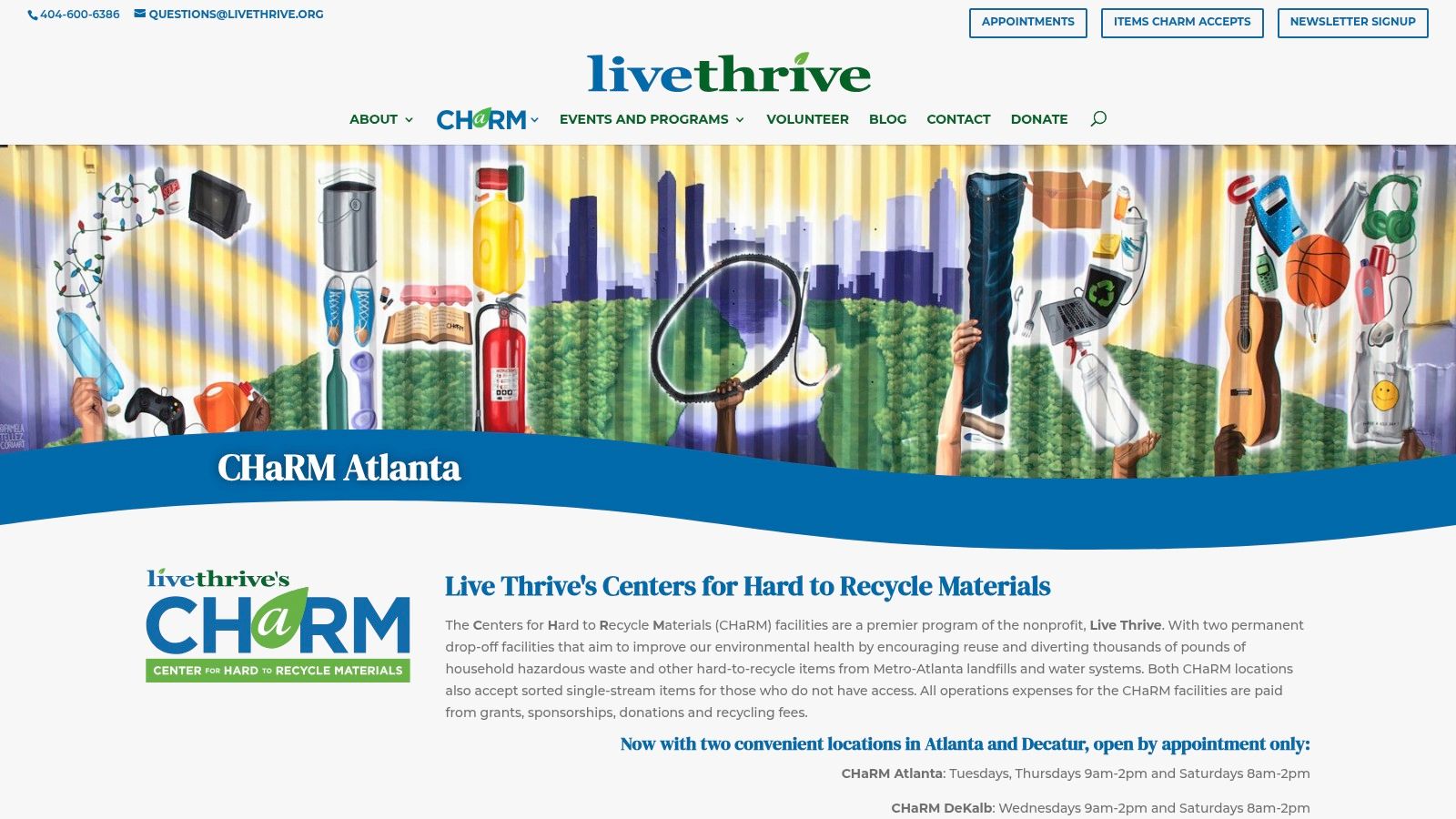 Live Thrive &mdash; CHaRM (Center for Hard to Recycle Materials)