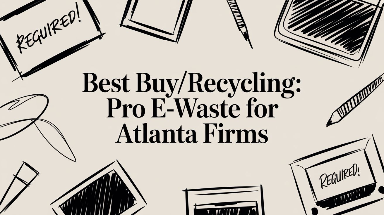 Best Buy/Recycling: Pro E-Waste for Atlanta Firms