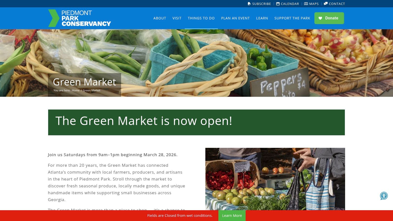 Green Market at Piedmont Park (Atlanta – Midtown)
