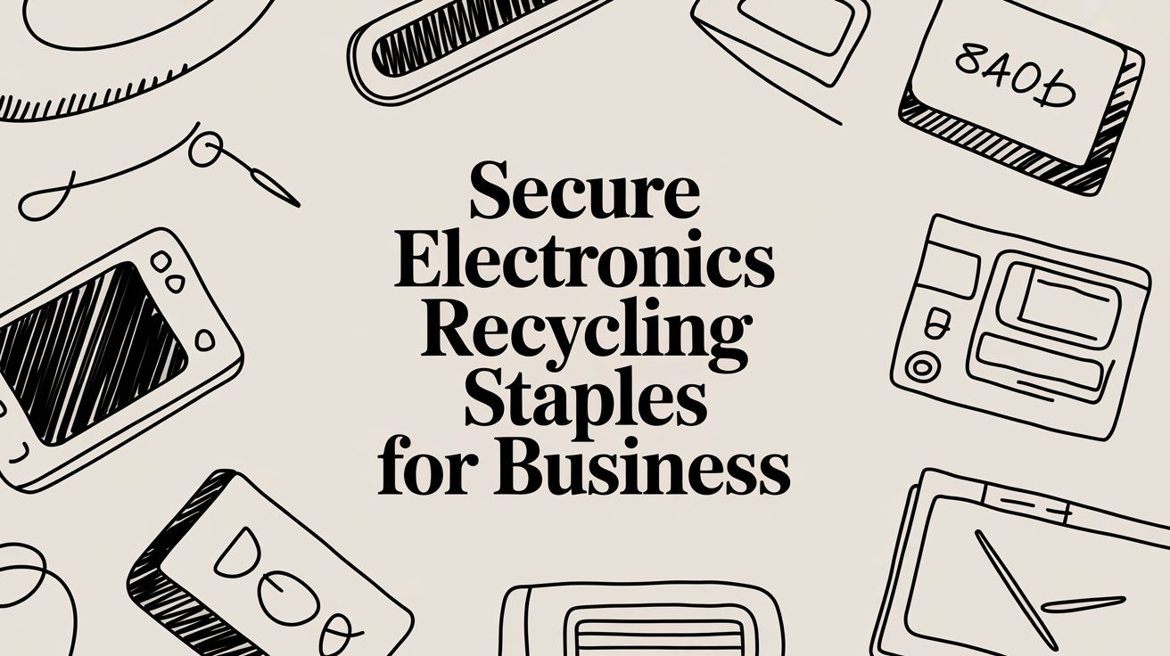 Secure Electronics Recycling Staples for Business