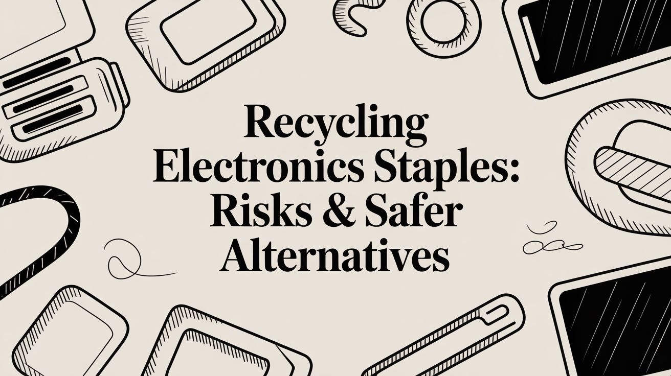 Recycling Electronics Staples: Risks & Safer Alternatives