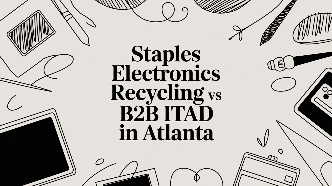 Staples Electronics Recycling vs B2B ITAD in Atlanta