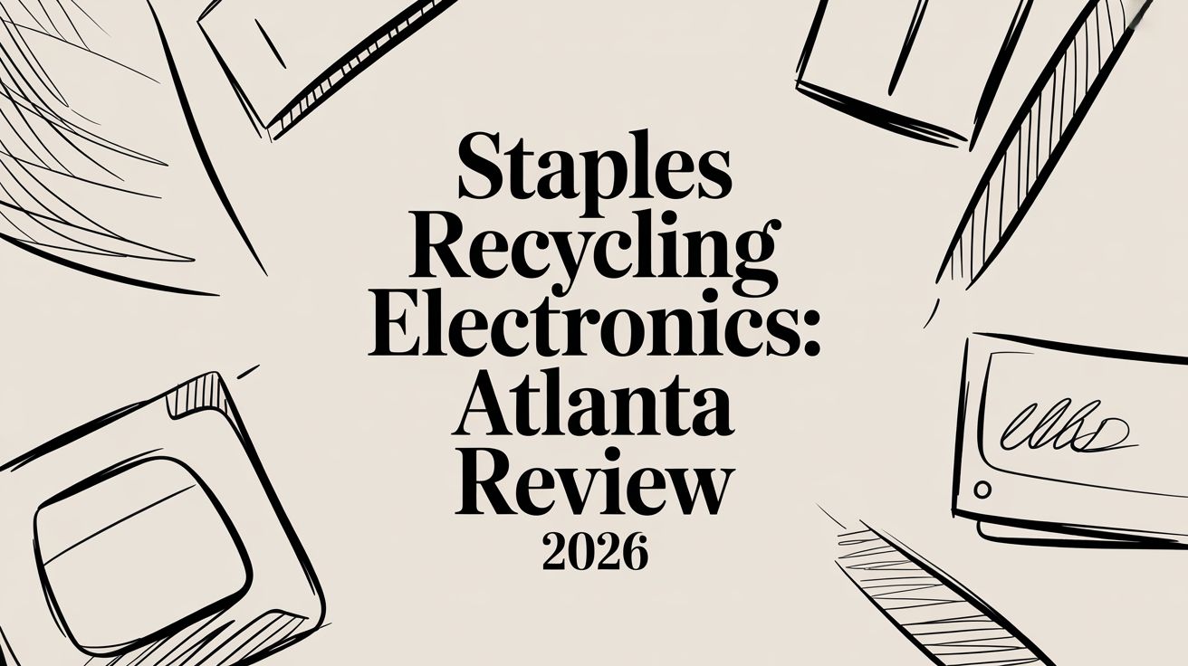 Staples Recycling Electronics: Atlanta Review 2026