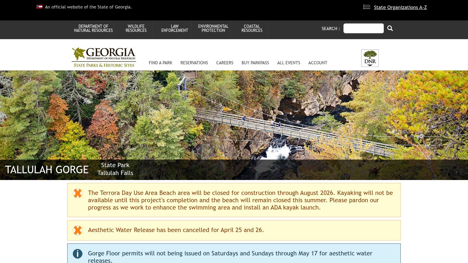 Tallulah Gorge State Park
