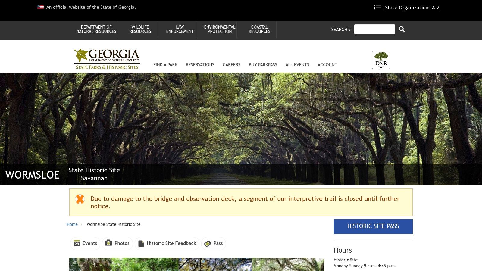 Wormsloe State Historic Site