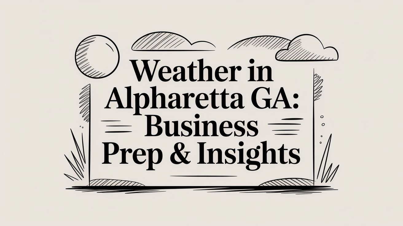 Weather in Alpharetta GA: Business Prep & Insights