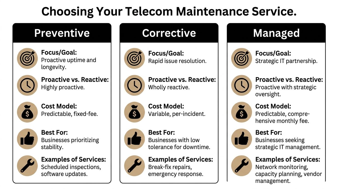 Preventive Corrective or Managed What Service Do You Need