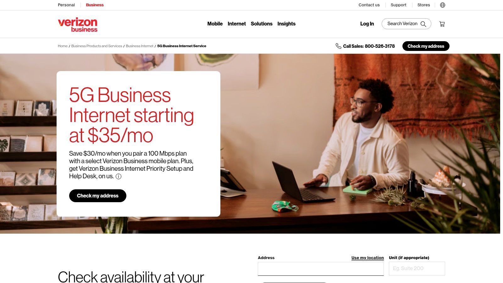 Verizon 5G Business Internet (Fixed Wireless Access)
