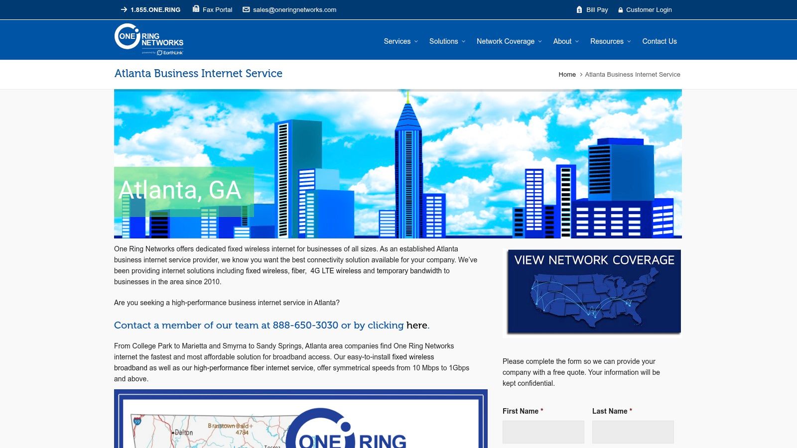 One Ring Networks (Atlanta-based Fixed Wireless and Fiber)