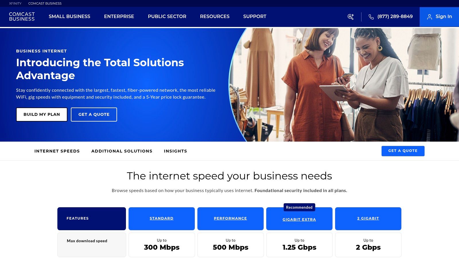 Comcast Business (Cable, Ethernet/Dedicated Internet)
