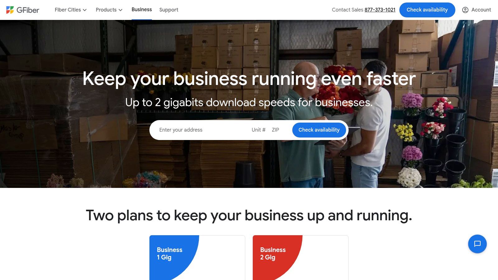 Google Fiber (GFiber Business)