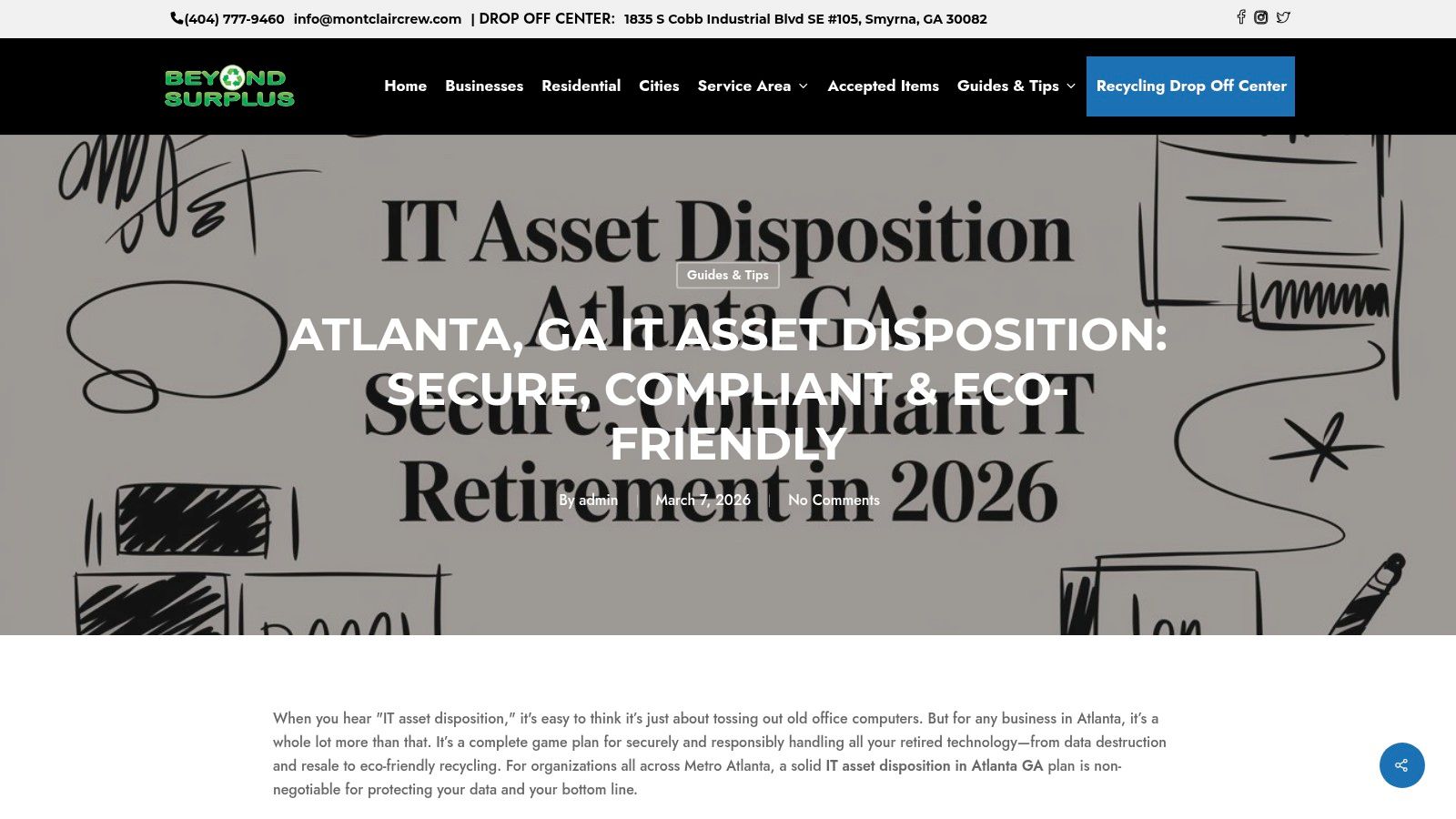 Screenshot from https://www.montclaircrew.com/it-asset-disposition/