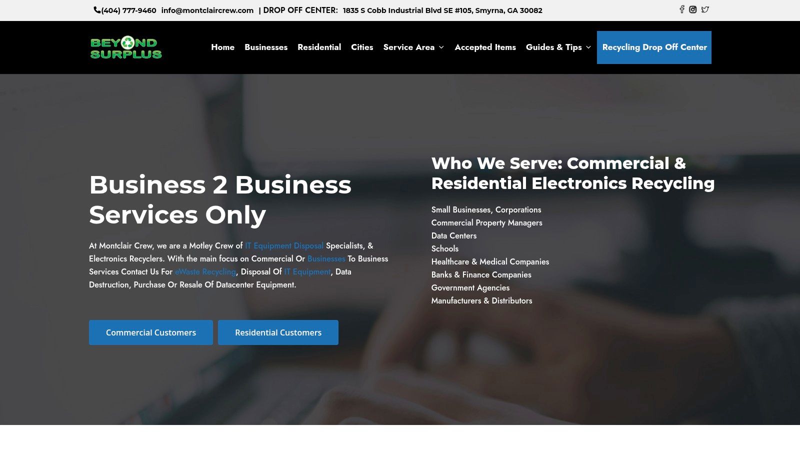 Screenshot from https://www.montclaircrew.com